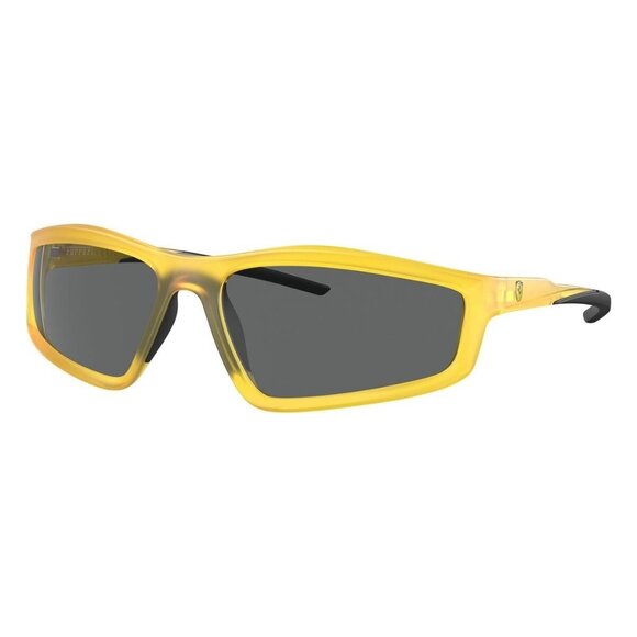 New FERRARI SCUDERIA Yellow Rectangle FZ6007U 507/87 Sunglasses Women - Picture 1 of 6